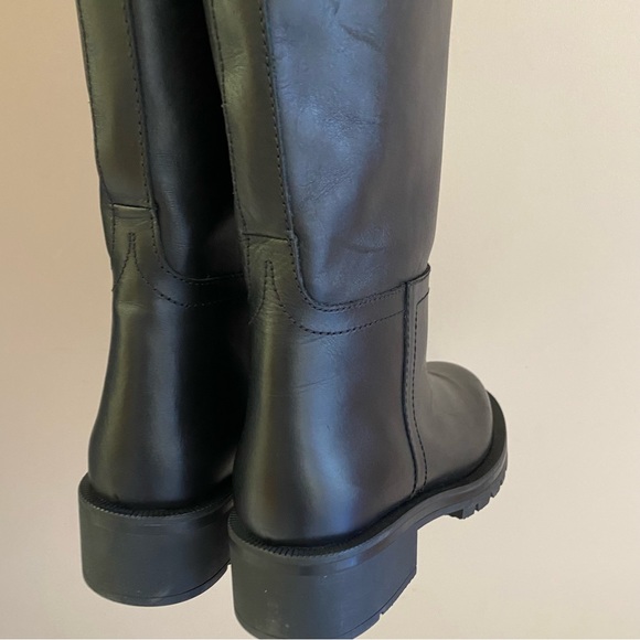Zara leather knee high boots - Picture 4 of 10